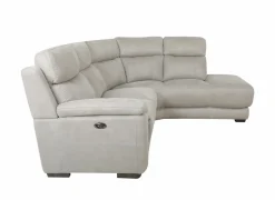 Hoeksalon Elton 250x215cm - stof - dove grey met relax & zachte zit