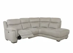 Hoeksalon Elton 250x215cm - stof - dove grey met relax & zachte zit