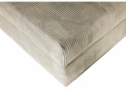 Hoeksalon Heidelberg 228x199cm - stof - lichtgrijs met bedfunctie & relax & opbergruimte