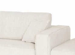 Hoeksalon Helio 393x197cm - stof - lichtbeige