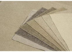 Hoeksalon Helio 393x197cm - stof - lichtbeige