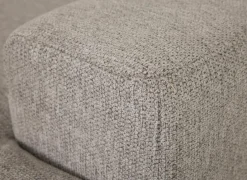 Hoeksalon Ibero 374x283cm - stof - grijs met zitdiepteverstelling