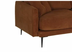 Hoeksalon Indigo 278x155cm - stof - bruin