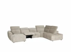 Hoeksalon Ivy 389x257cm - stof - linen met relax