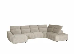 Hoeksalon Ivy 389x257cm - stof - linen met relax