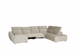 Hoeksalon Ivy 389x257cm - stof - linen met relax