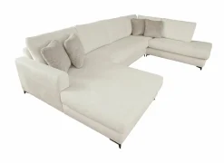 Hoeksalon Izmir 378x230cm - stof - greige