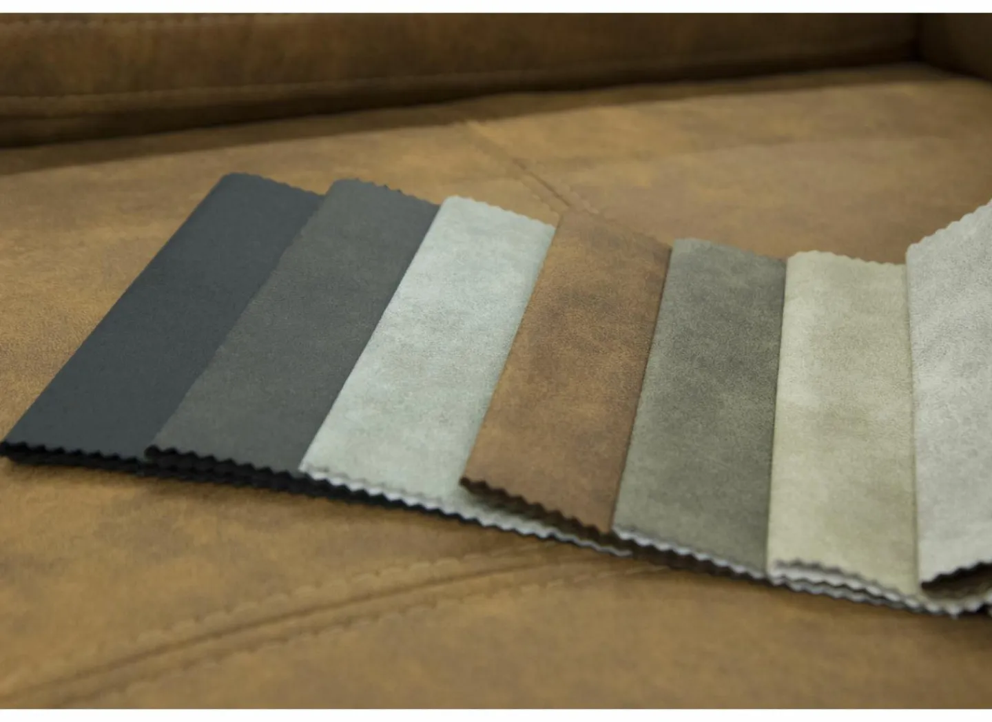 Hoeksalon Jet 295x255cm - stof - cognac