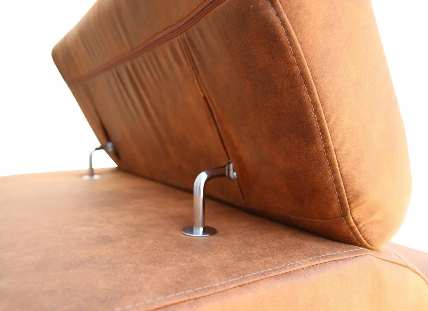 Hoeksalon Jet 295x255cm - stof - cognac