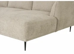 Hoeksalon Kelmis 323x178cm - stof - beige