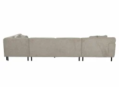 Hoeksalon Kent 390x230cm - stof - grijs