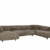 Hoeksalon Konstantinopol 398x217cm - stof - taupe