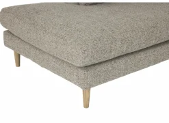 Hoeksalon Lamar 257x223cm - stof - lichtbruin