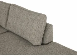 Hoeksalon Lamar 257x223cm - stof - lichtbruin