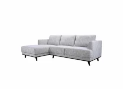 Hoeksalon Lambda 248,5x151cm - stof - ivoor