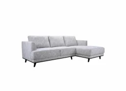 Hoeksalon Lambda 248,5x151cm - stof - ivoor