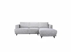 Hoeksalon Lambda 248,5x151cm - stof - ivoor