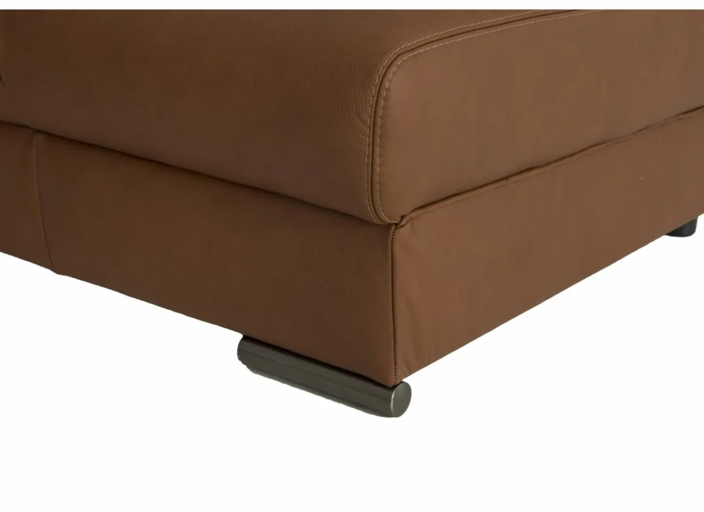 Hoeksalon Lana 289x227cm - leder - bruin