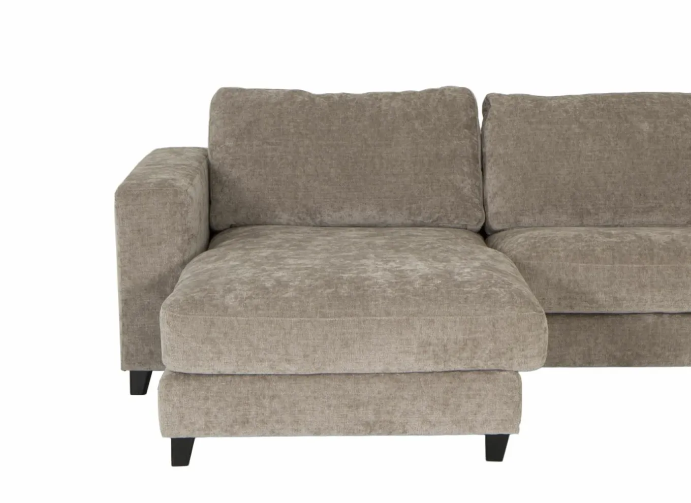 Hoeksalon Larvik 410x228cm - stof - beige