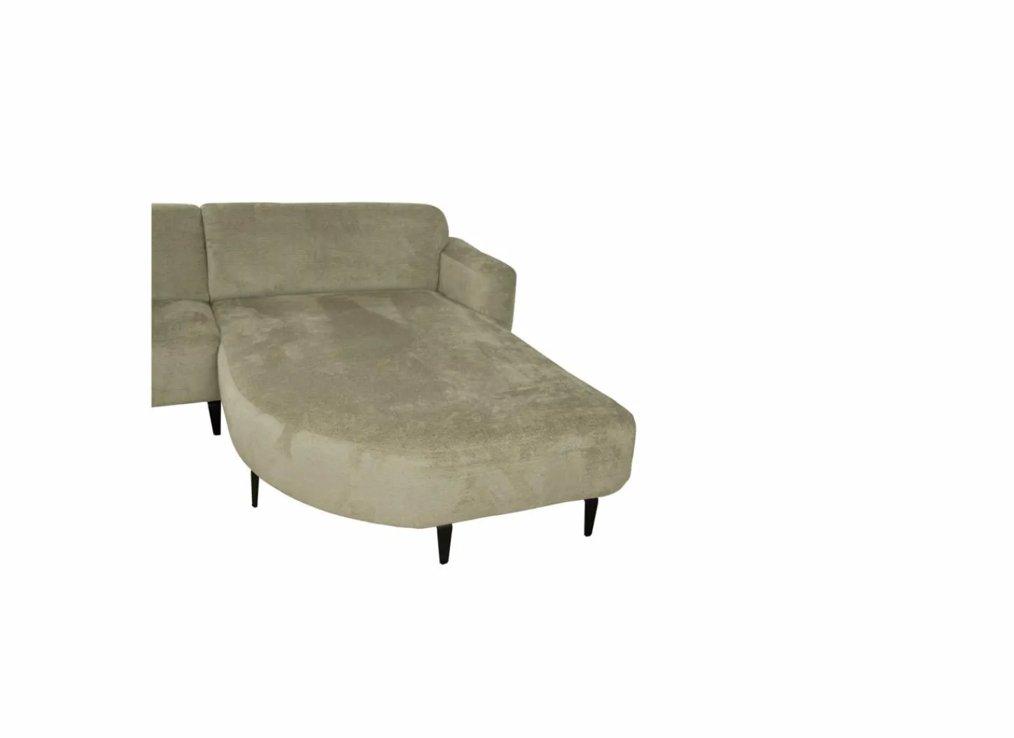 Hoeksalon Leif 332x207cm - stof - groen