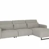 Hoeksalon Lexus 327x189cm - stof - grijs met relax