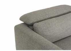 Hoeksalon Lexus 327x189cm - stof - grijs met relax