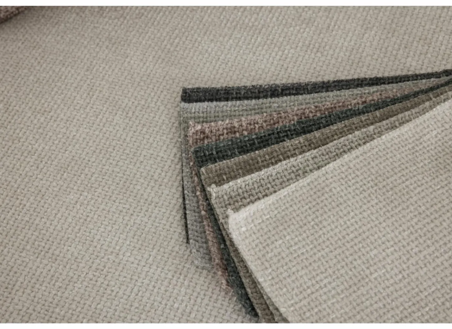 Hoeksalon Liva 325x161cm - stof - wit