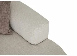 Hoeksalon Liva 325x161cm - stof - wit