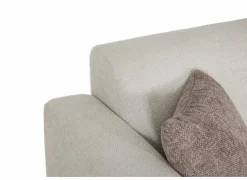 Hoeksalon Liva 325x161cm - stof - wit