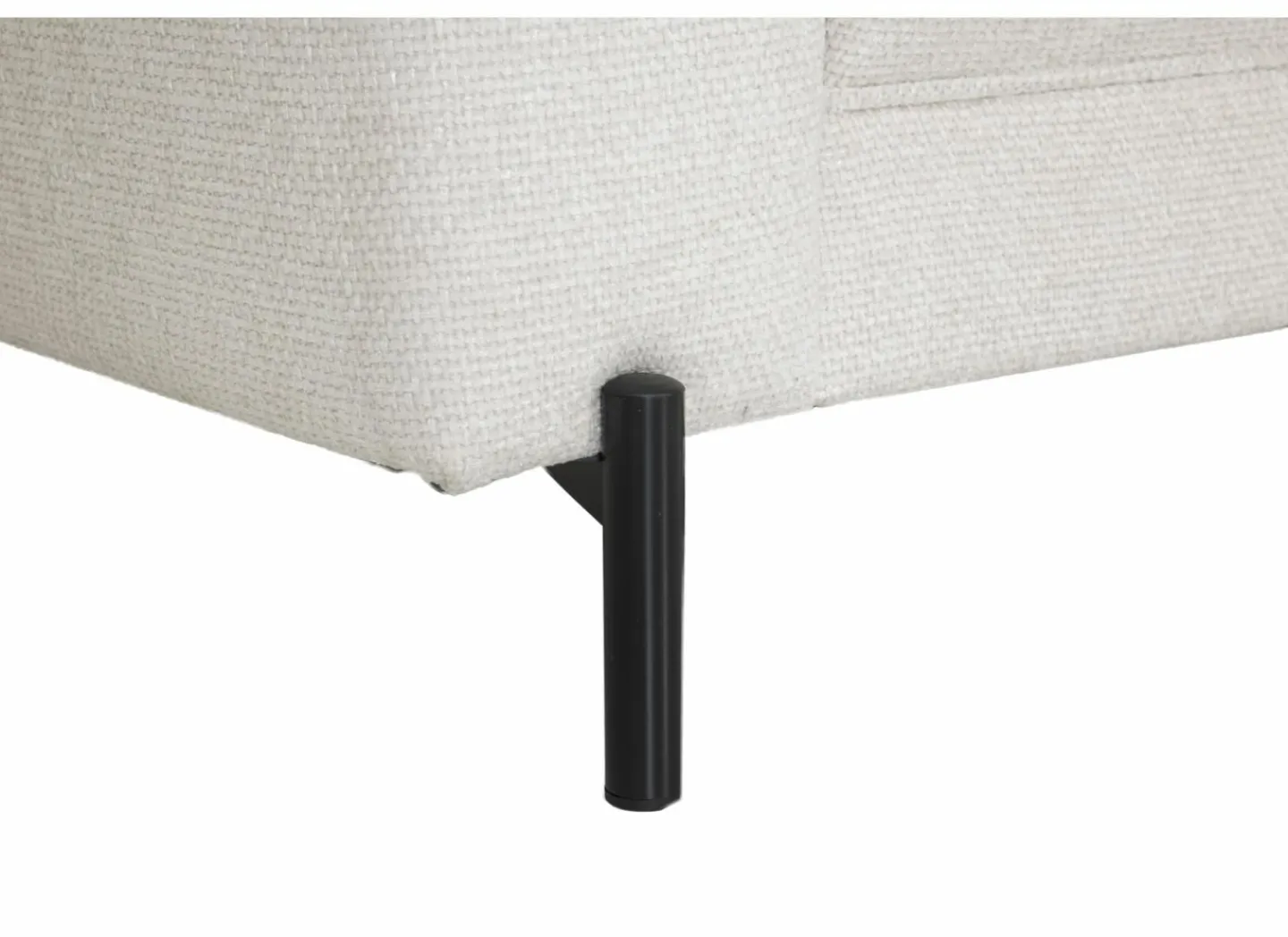 Hoeksalon Liva 325x161cm - stof - wit