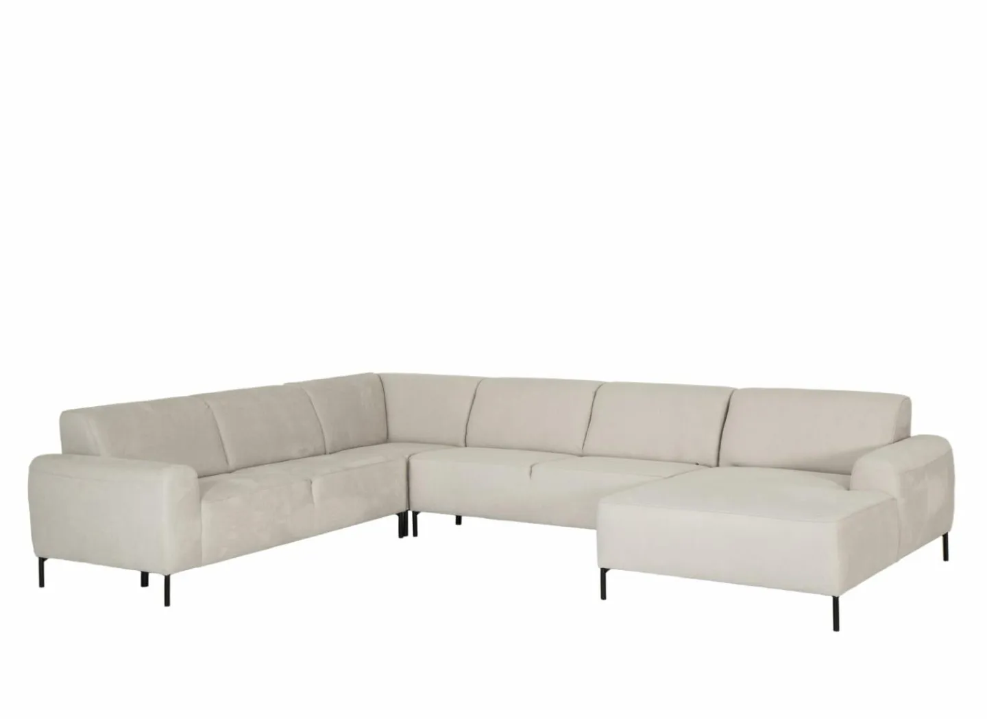 Hoeksalon Lund 370x278cm - stof - beige