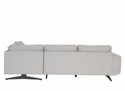 Hoeksalon Maltese 276x215cm - stof - lichtgrijs