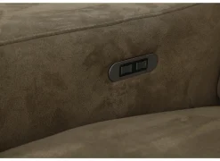 Hoeksalon Mana 272x174cm - stof - cognac met relax