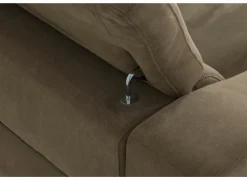 Hoeksalon Mana 272x174cm - stof - cognac met relax