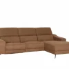 Hoeksalon Mana 272x174cm - stof - cognac