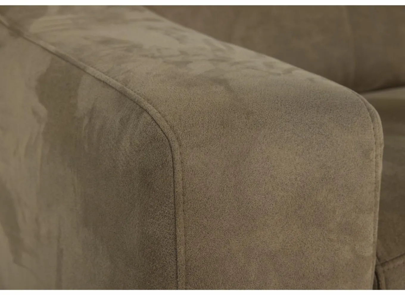 Hoeksalon Mana 272x174cm - stof - cognac