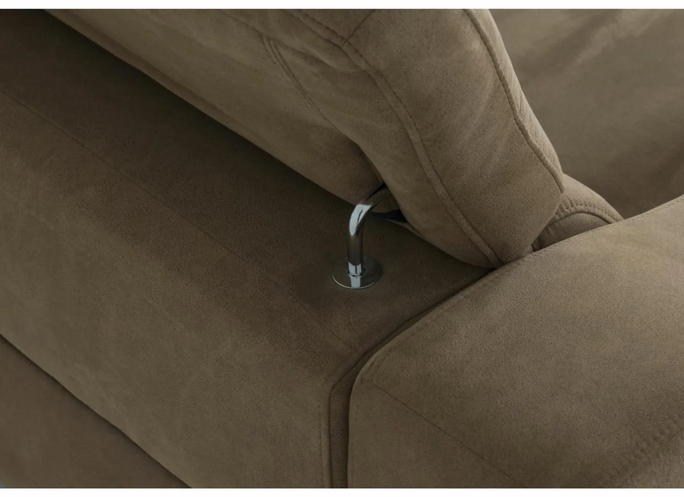 Hoeksalon Mana 272x174cm - stof - cognac