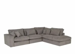 Hoeksalon Marlon 332x268cm - stof - grijs