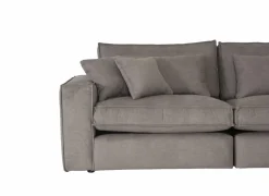 Hoeksalon Marlon 332x268cm - stof - grijs