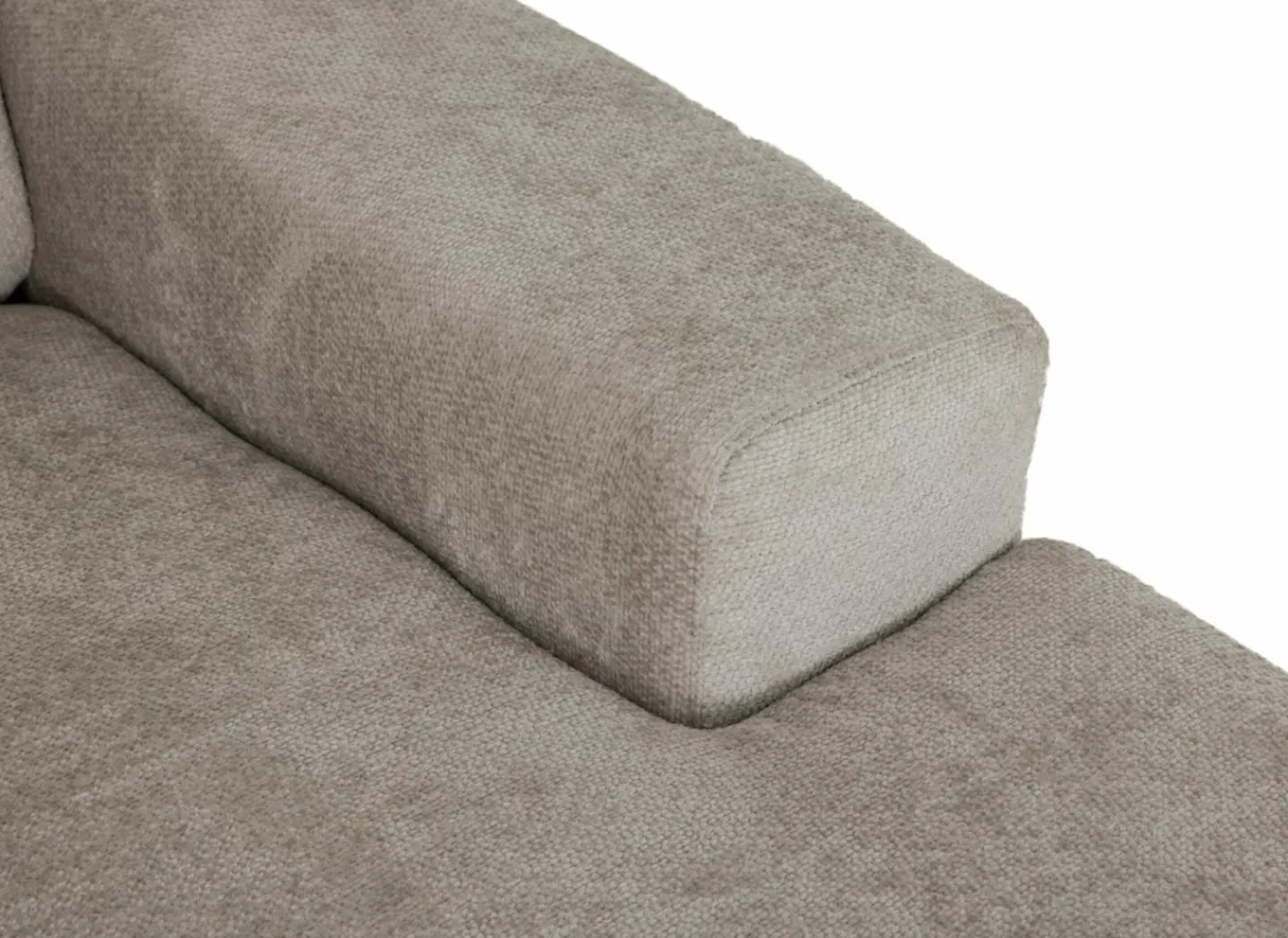 Hoeksalon Mats 372x227cm - stof - lichtgrijs