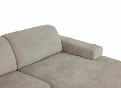 Hoeksalon Mats 372x227cm - stof - lichtgrijs