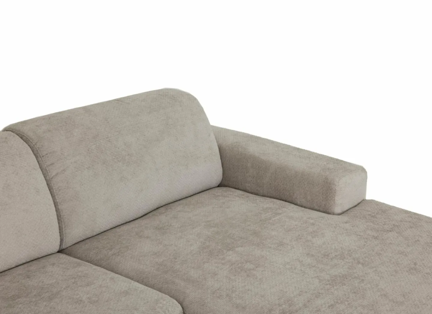 Hoeksalon Mats 372x227cm - stof - lichtgrijs