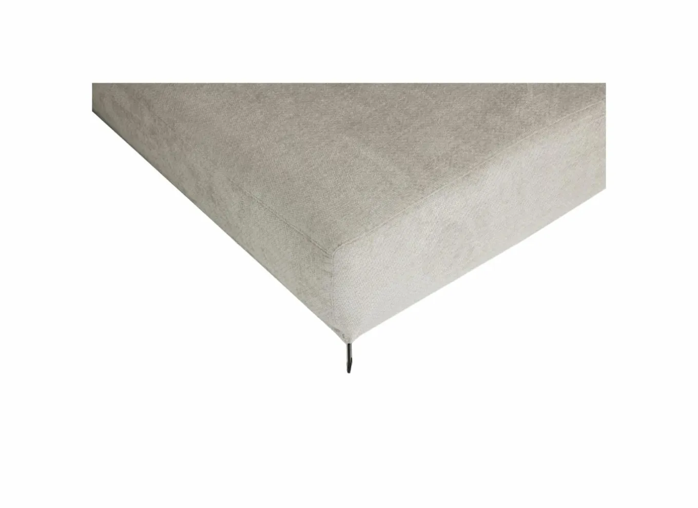 Hoeksalon Mats 372x227cm - stof - lichtgrijs