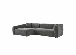 Hoeksalon Maui 285x163cm - stof - grijs