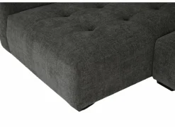 Hoeksalon Maui 285x163cm - stof - grijs