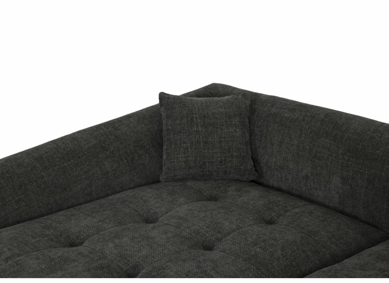 Hoeksalon Maui 285x163cm - stof - grijs