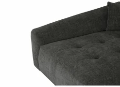 Hoeksalon Maui 285x163cm - stof - grijs