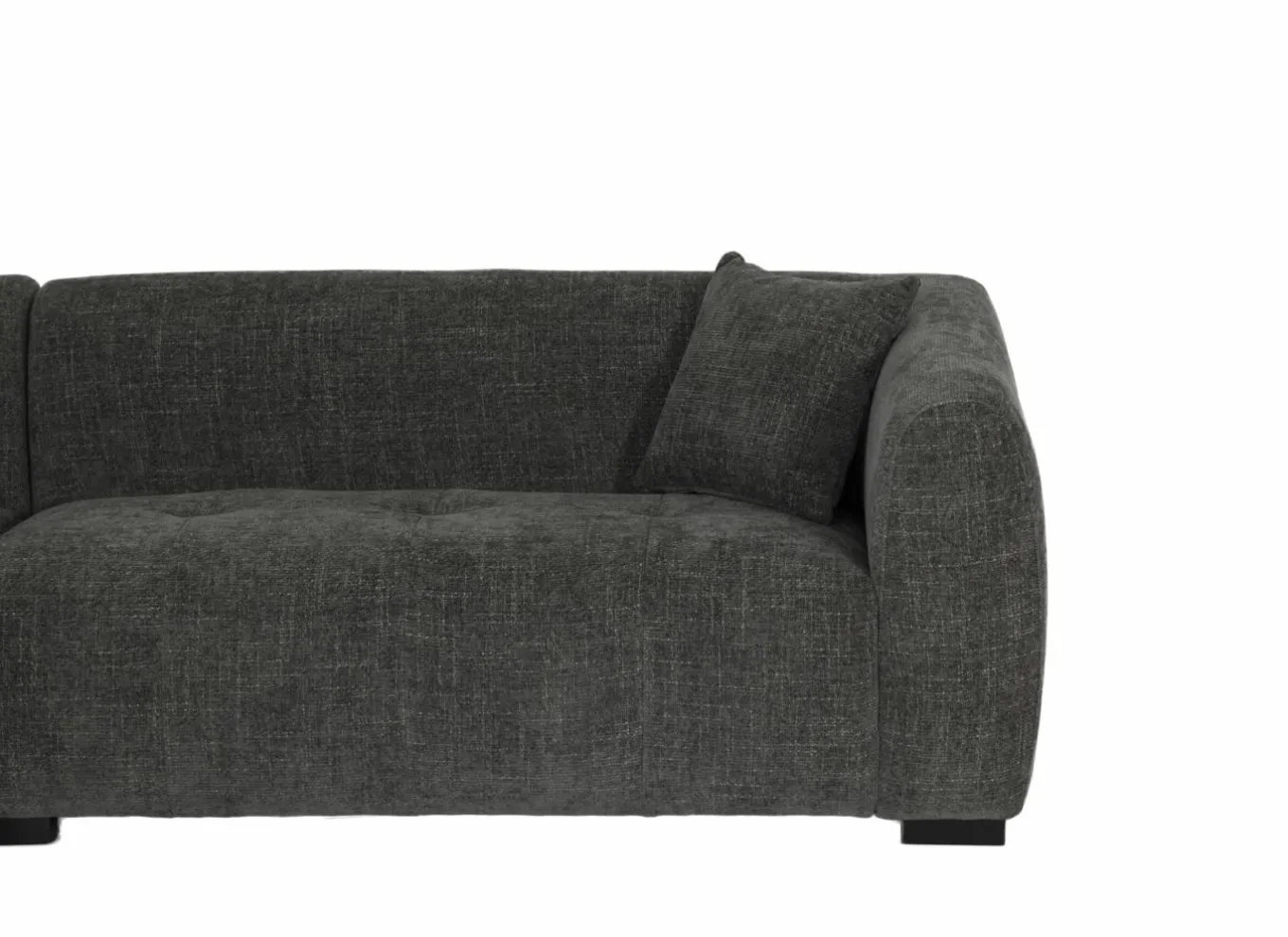 Hoeksalon Maui 285x163cm - stof - grijs