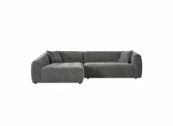 Hoeksalon Maui 285x163cm - stof - grijs