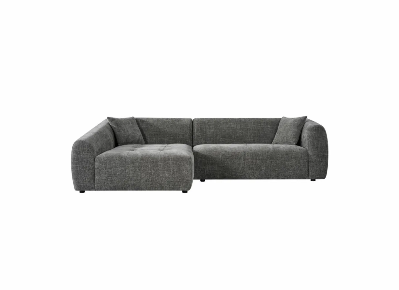 Hoeksalon Maui 285x163cm - stof - grijs